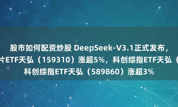 股市如何配资炒股 DeepSeek-V3.1正式发布，深市同标的最大芯片ETF天弘（159310）涨超5%，科创综指ETF天弘（589860）涨超3%
